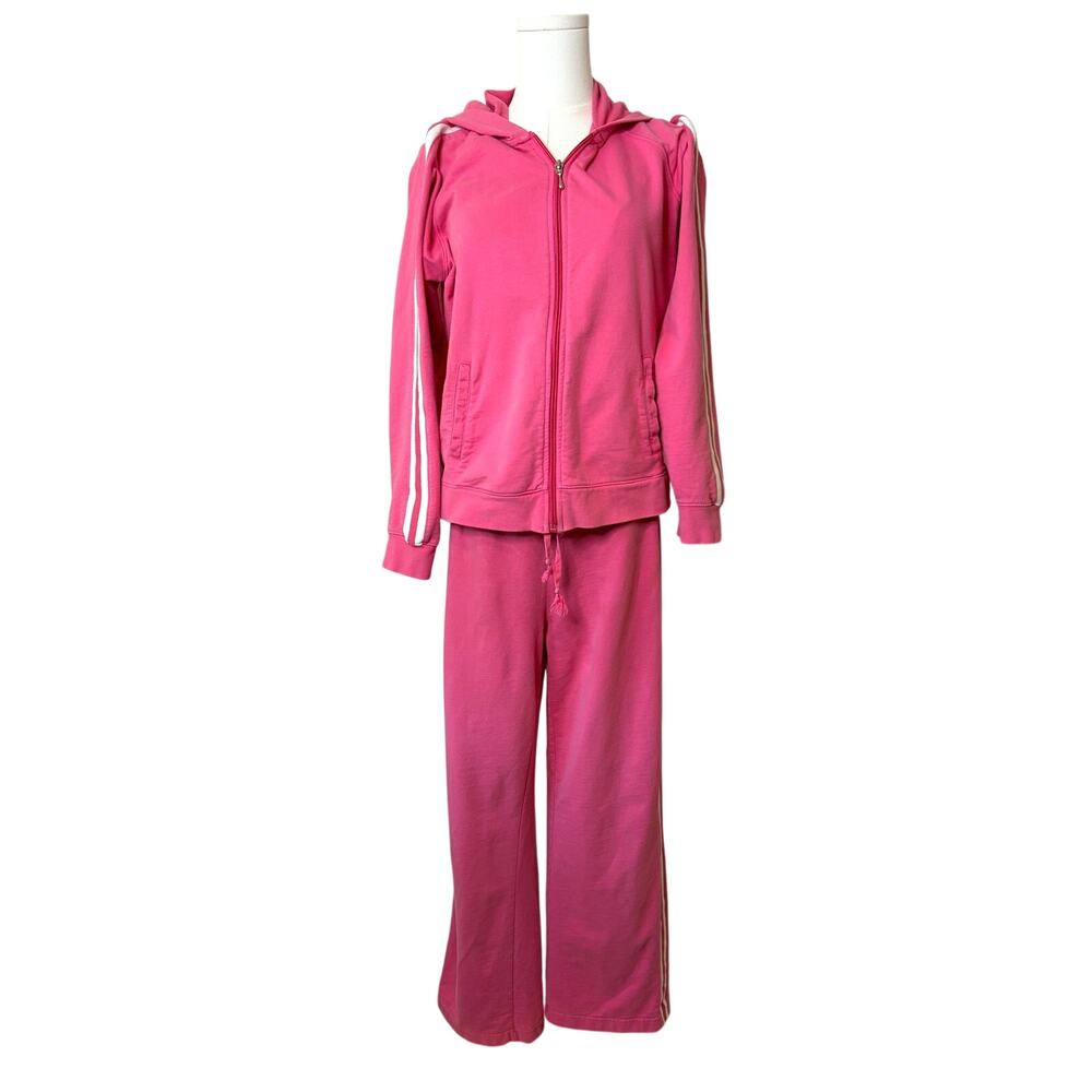 Vintage Y2K Pink Tracksuit Set Petite XL 100% Cotton Barbicore McBling
